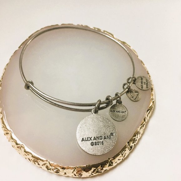 Alex and Ani Initial "B" bangle charm bracelet - Picture 2 of 2
